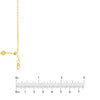 2.1mm D/C Brill Cable Chain with Slider Bead