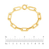 Flat Polished Oval Link Bracelet