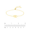 Mini Interlocking Circles Bolo Bracelet