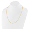 Sterling Silver Gold-plated Adjustable 1.4mm Cable Chain