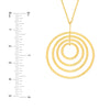 Concentric Circle Pendant Necklace