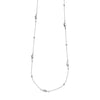 Bead and Marquise Stations Necklace