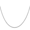 14K White Gold 1.5mm Diamond-Cut Rope Chain Anklet