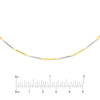 Two-Tone Alternating Bars Adjustable Choker