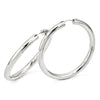 Sterling Silver Rhodium-plated 5mm Tube Earrings