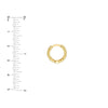Bobble Textured Round Hoop Earrings