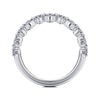 14K White Gold Diamond Wedding Band