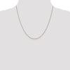 14K Rose Gold 1.1mm Flat Cable Chain