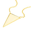 Spear Tip Necklace in Plated Sterling Silver
