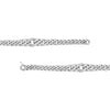 Sterling Silver CZ/Polished Graduating Curb Link Bracelet