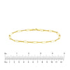 3.80mm Hollow Paper Clip Chain with Pear Lock