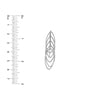 Sterling Silver Cascading Marquise Dangle Earrings