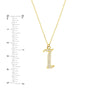 Diamond Gothic 'I' Necklace