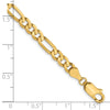 14K 5mm Flat Figaro Chain
