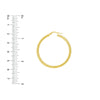 40mm Rope Twist Hoop Earrings