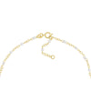 White Enamel Bead on Piatto Chain