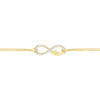 Plated Sterling Silver CZ Infinity Love Bracelet