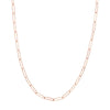 3.6mm Paper Clip Chain with Pear Lobster