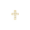 1/8tcw Diamond Cross Stud Earrings