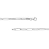 3.80mm Hollow Paper Clip Chain with Pear Lock