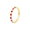 Ruby &amp; Diamond Stackable Band