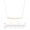 Thin Curved Bar Adjustable Necklace