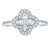 Smiling Rocks 0.34Ct E-F/SI1 Lab Grown Diamond Floral Ring