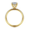 14K Yellow Gold Round Diamond Engagement Ring