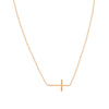 E2W Mini Cross Adj Necklace