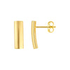 Curved Bar Stud Earrings