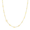 Mix Hammered Crosses Station Necklace