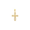 CZ Beaded Filigree Cross Pendant