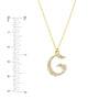 Diamond Gothic 'G' Necklace