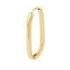 38.3mm Oval Round Hoop Hinged Earrings