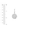 Sterling Silver Filigree Circle Drop Earrings