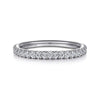 14K White Gold Diamond Wedding Band