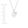 Sterling Silver Believe Disk-Star Necklace
