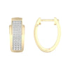 10K 0.25Ct Diamond Hoops