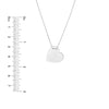 Engravable Heart Plate Adj. Necklace