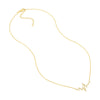 CZ Heartbeat Adjustable Necklace