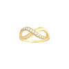Half-CZ Infinity Ring