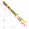 14K 2.75mm Solid Regular Rope Chain