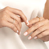 White Enamel Band Ring