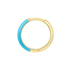 NeonBlue Enamel 1/2 Polished Hoops