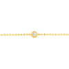 Adjustable Diamond Cut Beaded Chain Bracelet