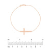 E2W Sideways Cross Bracelet