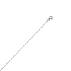 Sterling Silver 0.6mm Box Chain with Spring Ring