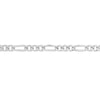 Sterling Silver 6.75mm Concave Figaro Chain with Lobster