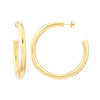 5mm x 50mm Tube Hoop Earrings