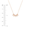 Mini Diamond Bezel and Bead Necklace